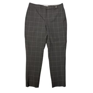 Pure Collection Tailored Ankle Length Trouser Check Wool Blend Womens 4 NWT